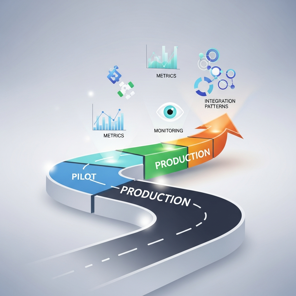 Pilot‑to‑Production Roadmap for Autonomous Agents: Metrics, Monitoring and Integration Patterns